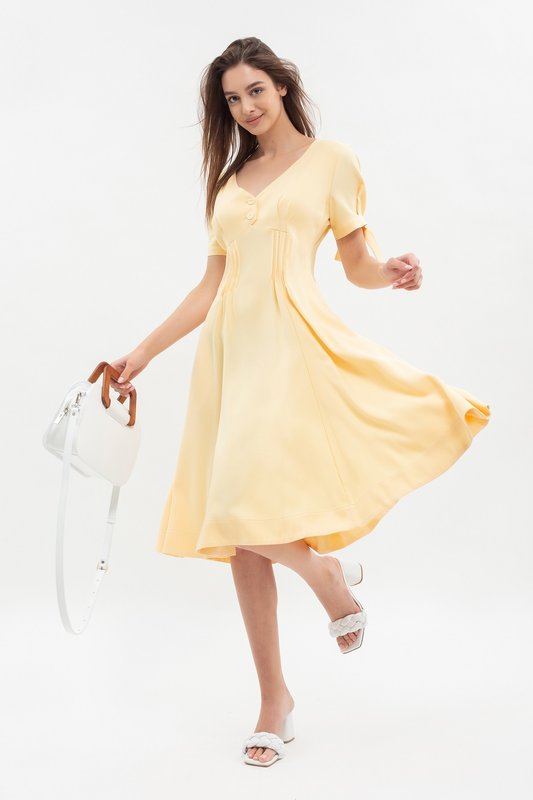 Платье MAXA 07230 жёлтый 1