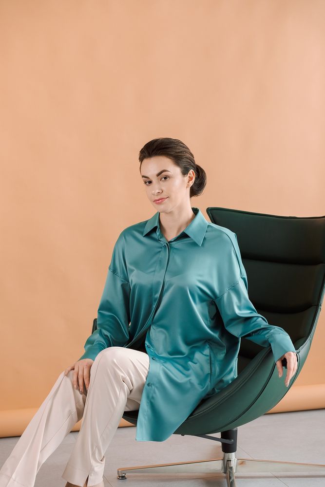 Рубашка Delcorso Luxury M-35 Royal Silk, Tiffani 7