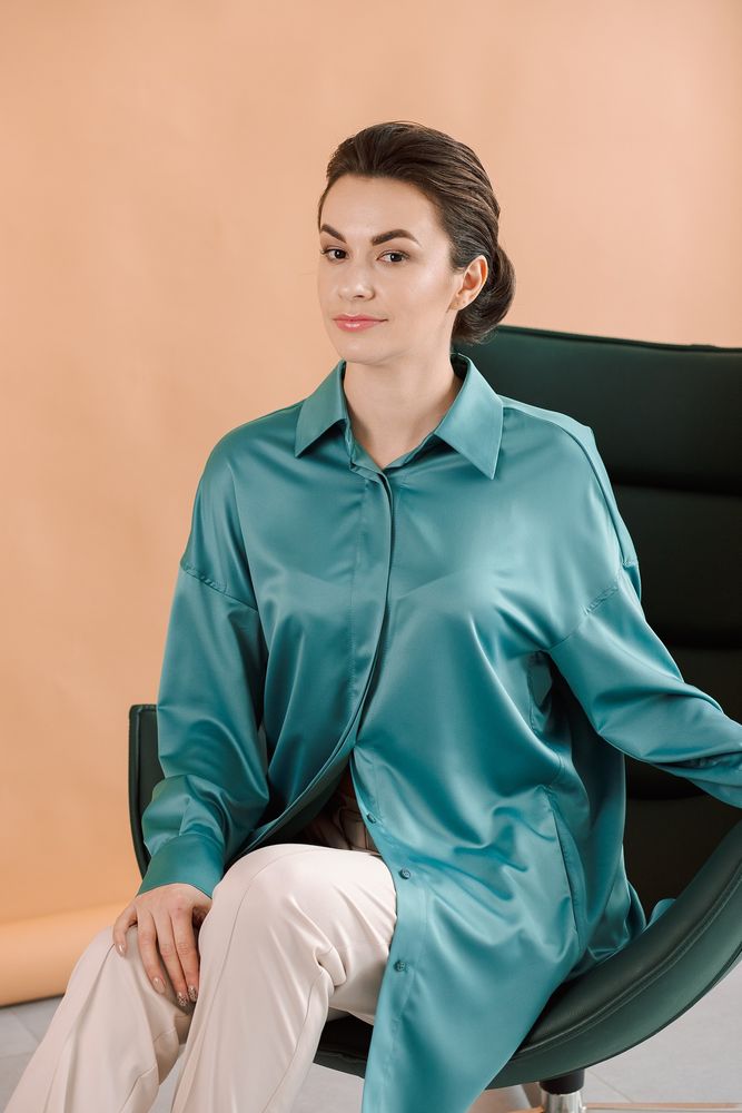 Рубашка Delcorso Luxury M-35 Royal Silk, Tiffani 8