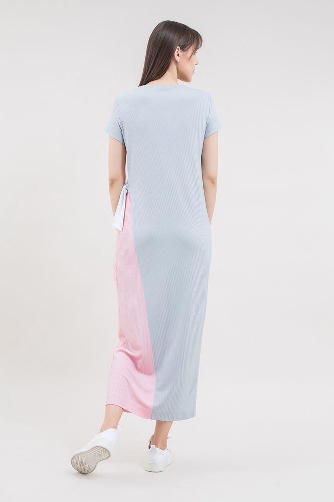 Платье MAXA 05515 серый+розовый+белый 5