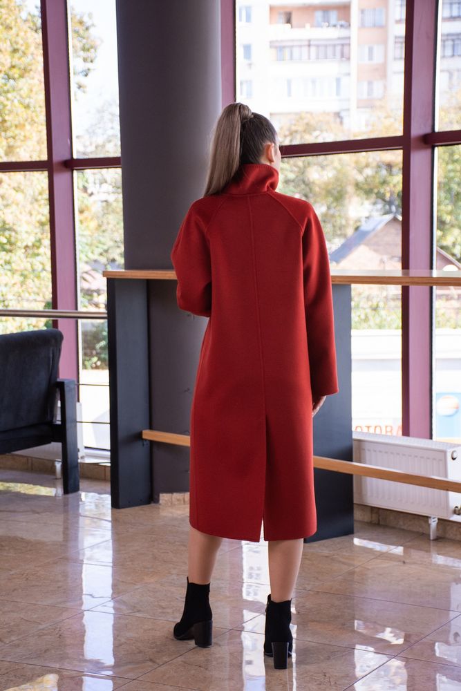 Пальто Delcorso Luxury 1078_DF, merino wool Red 12