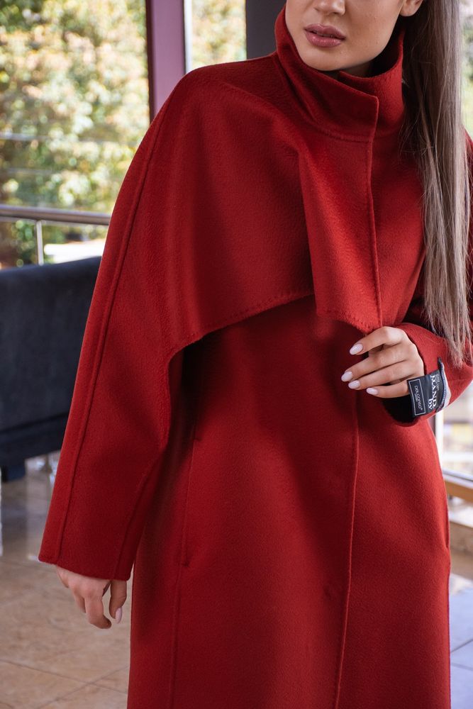 Пальто Delcorso Luxury 1078_DF, merino wool Red 6
