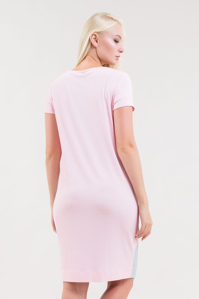 Платье MAXA 05599 серый+розовый+белый 4