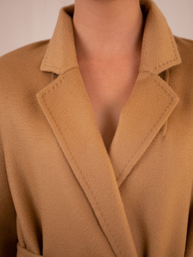 Пальто Delcorso Luxury 1060_DF Merino wool, Beige sil 3