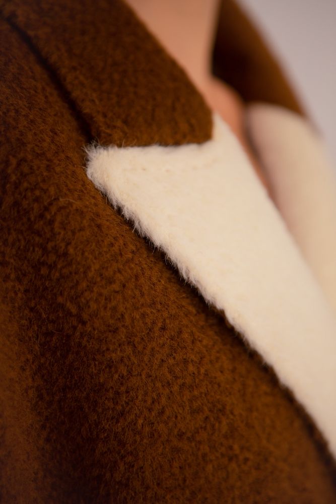 Пальто Delcorso Luxury 932 Sury alpaca, Brown lion 4