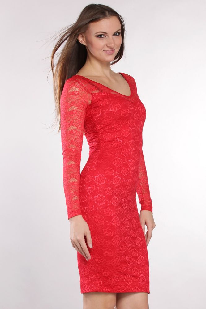Платье MAXA 02879 красный 2