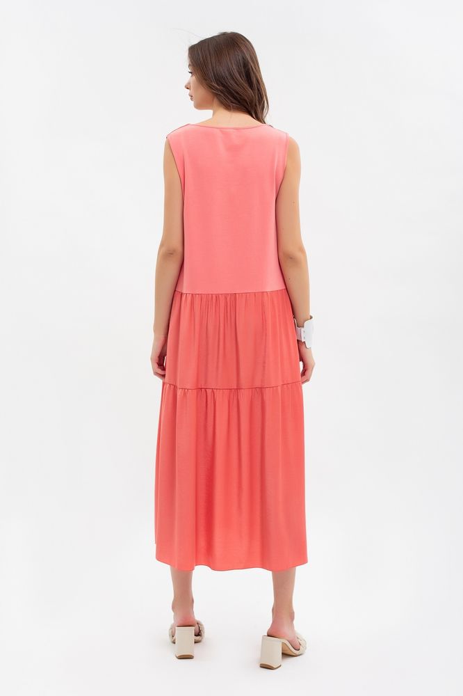 Платье MAXA 07306 розовый коралл 3