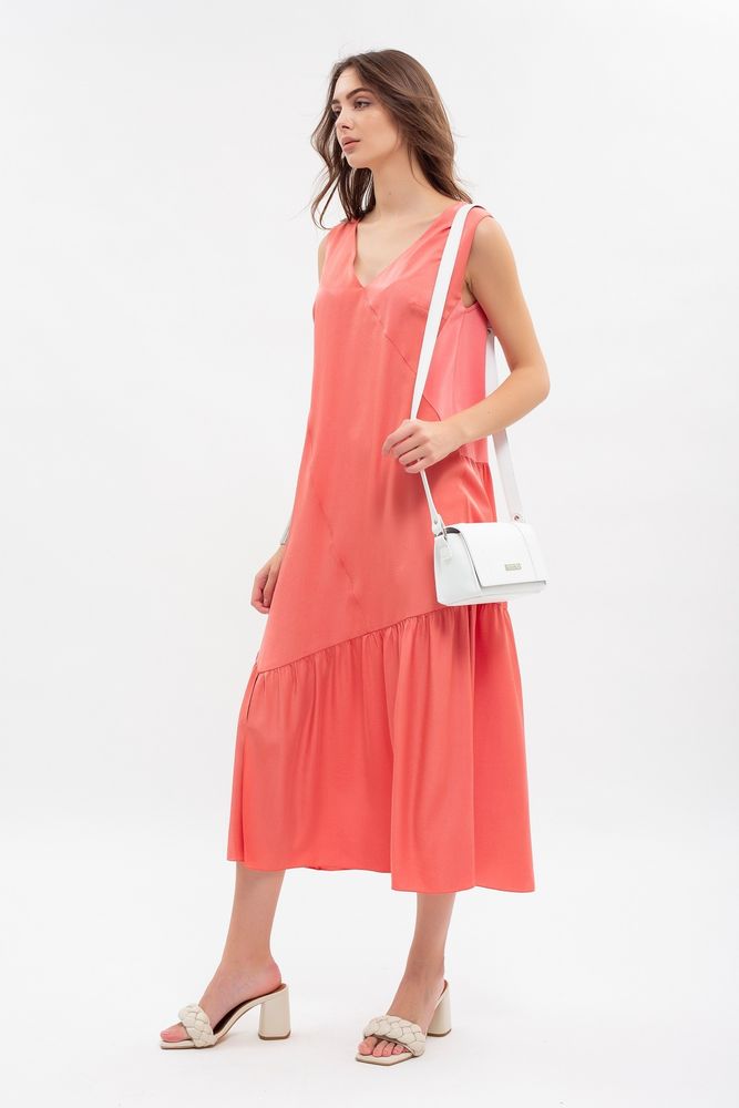 Платье MAXA 07306 розовый коралл 2