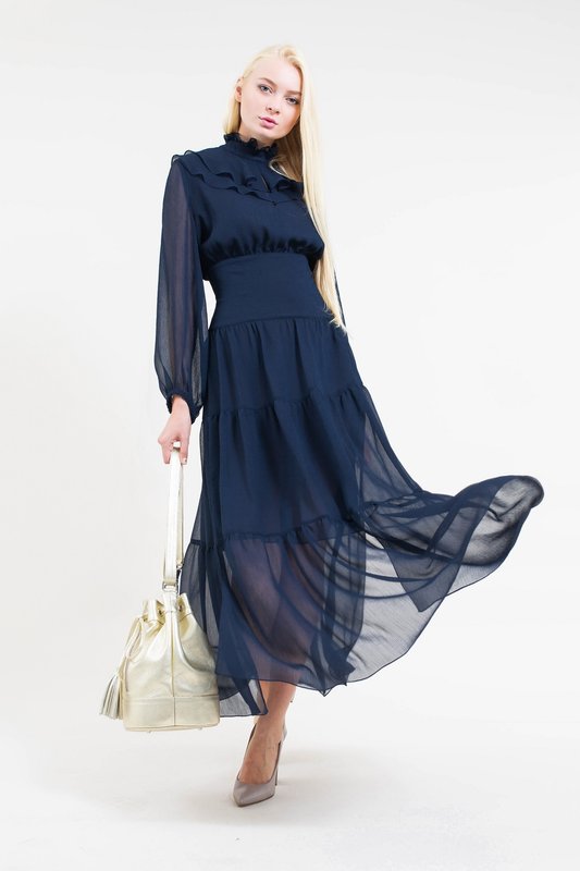 Платье MAXA 05450 синий 1