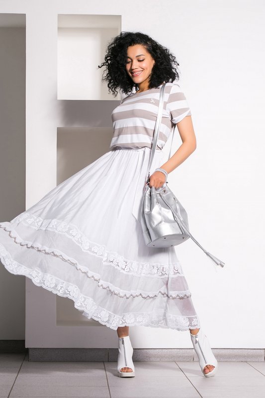 Платье MAXA 04875 белый+дымка 1