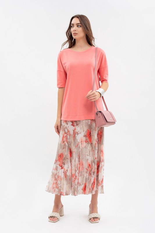 Платье MAXA 07309 розовый коралл 1