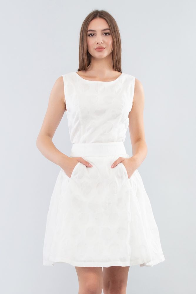 Платье MAXA 06676 белый 2
