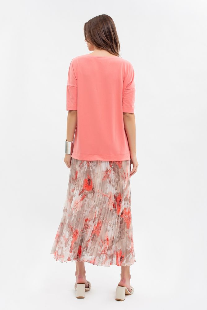 Платье MAXA 07309 розовый коралл 3