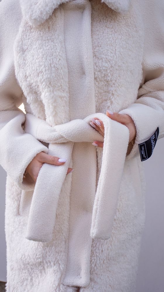 Пальто Delcorso Luxury 1085_Lambis fur Vanilla 7