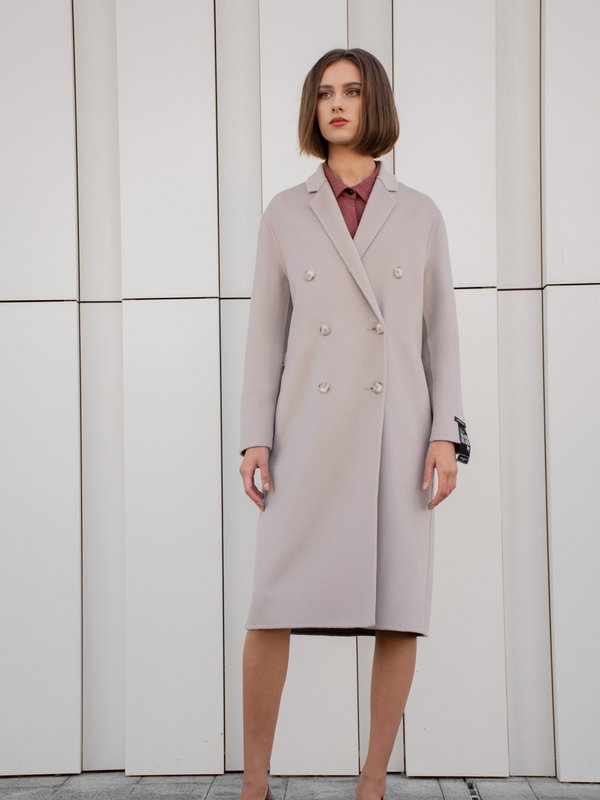 Пальто Delcorso Luxury 1058_DF Merino wool, gray 1