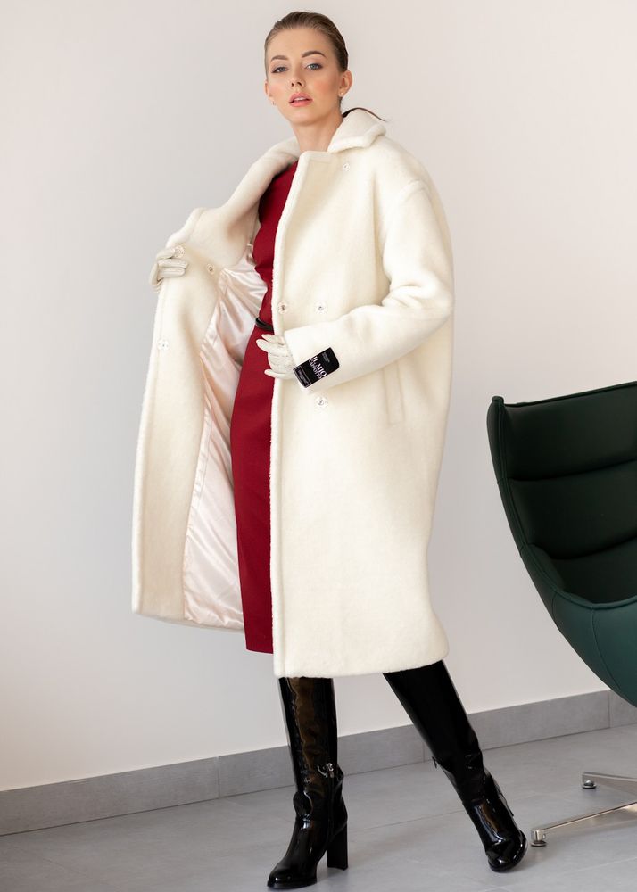Пальто Delcorso Luxury 761_WF Marshmallow 8