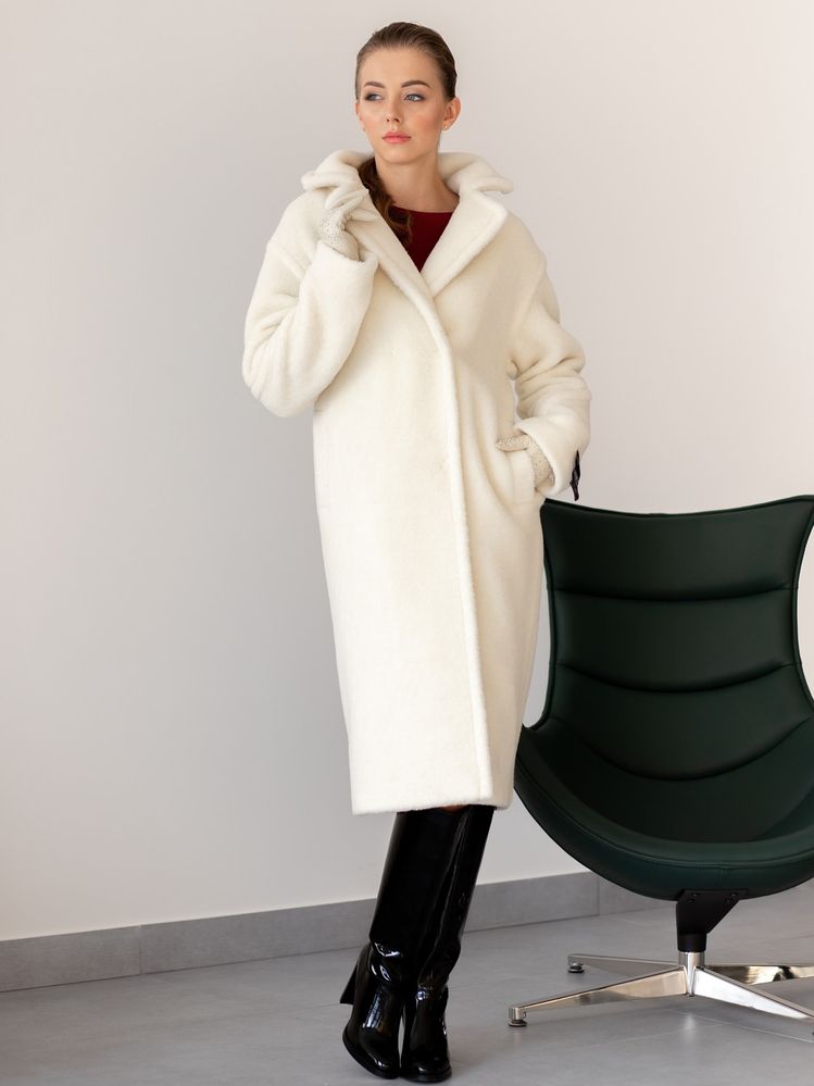 Пальто Delcorso Luxury 761_WF Marshmallow 2
