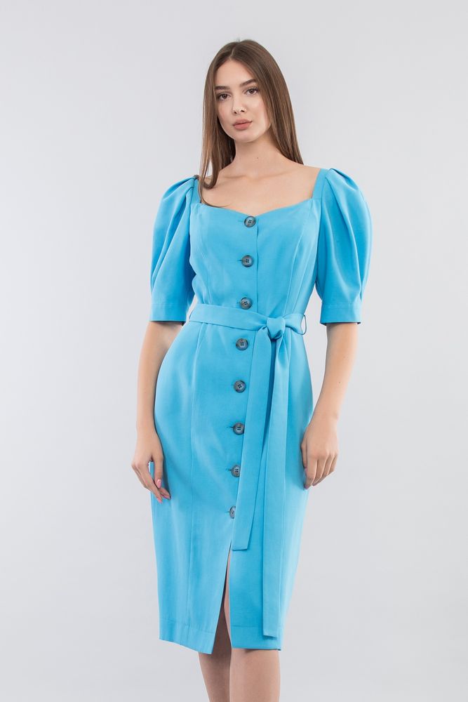 Платье MAXA 06685 голубой 1