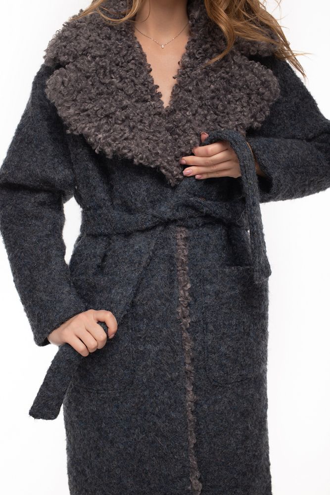 Пальто Delcorso Luxury 6037-6 dark blue 4