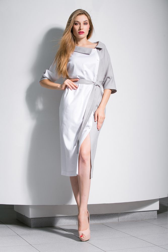 Сукня MAXA 04812 білий+срібло 1