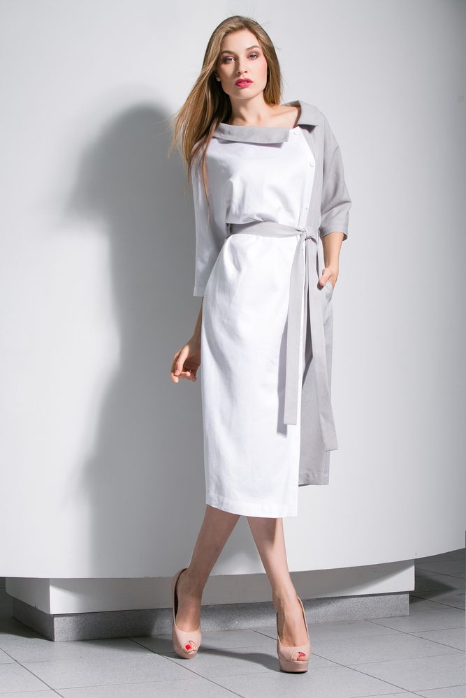 Сукня MAXA 04812 білий+срібло 2