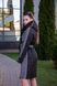 Пальто Delcorso Luxury 1055_Herringbone black/white 7 mini