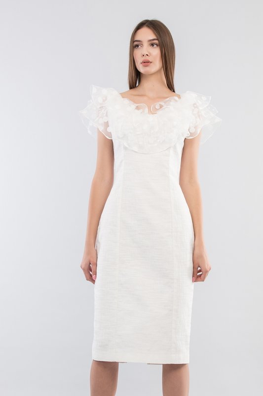 Платье MAXA 06683 белый 1