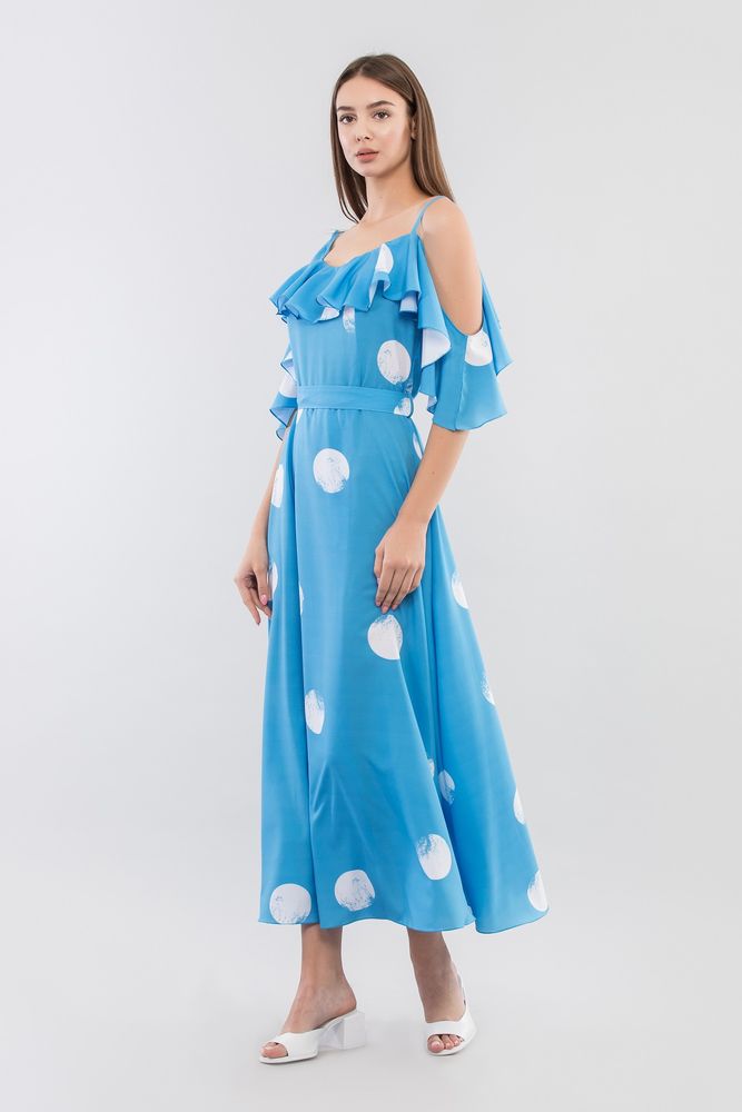 Платье MAXA 06633 голубой 2