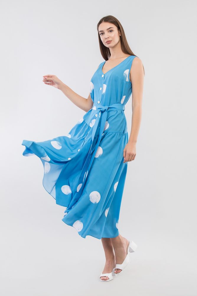 Платье MAXA 06710 голубой 2