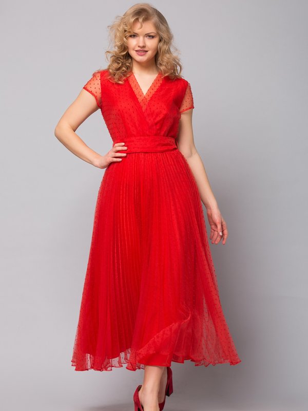 Платье MAXA 05923 красный 1