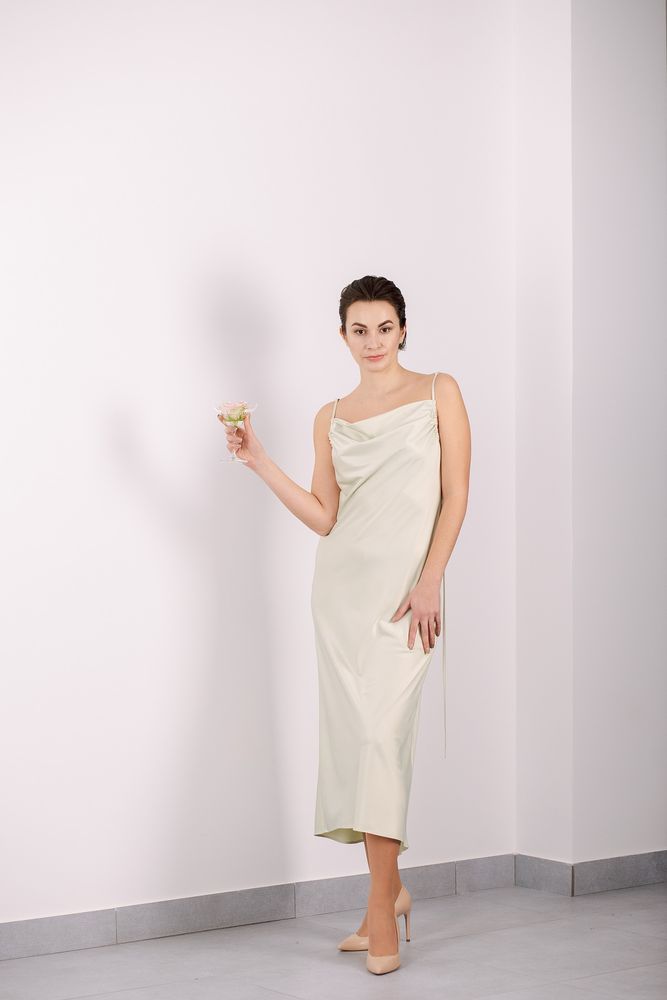 Сукня Delcorso Luxury M-52 Lime cream 3