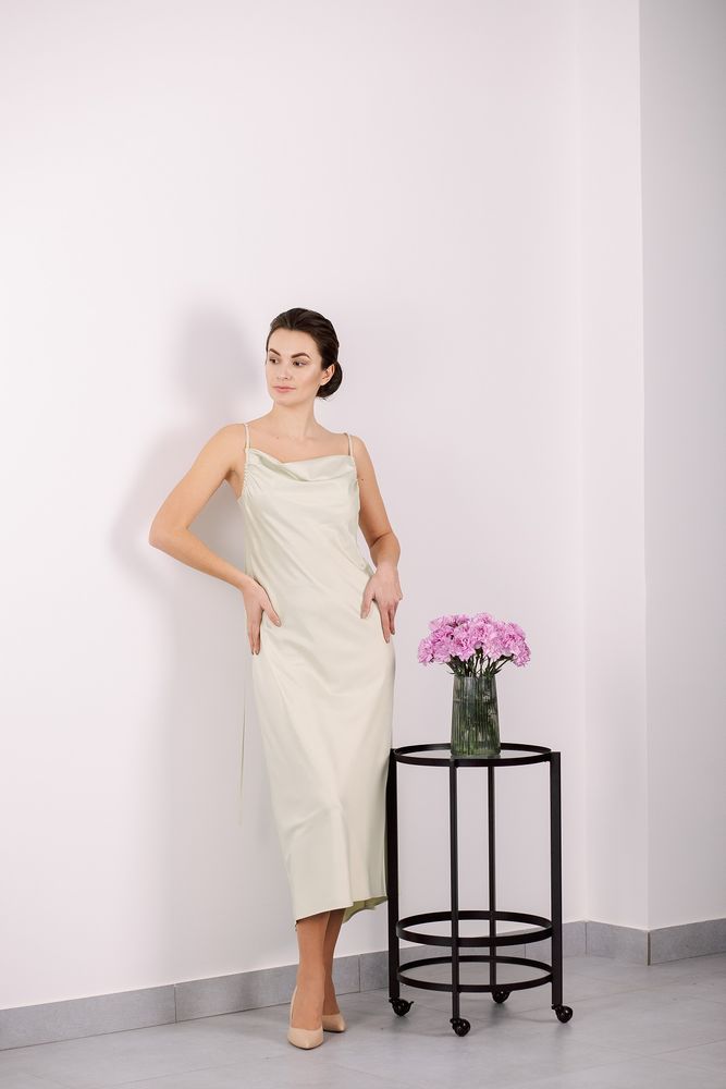 Сукня Delcorso Luxury M-52 Lime cream 2