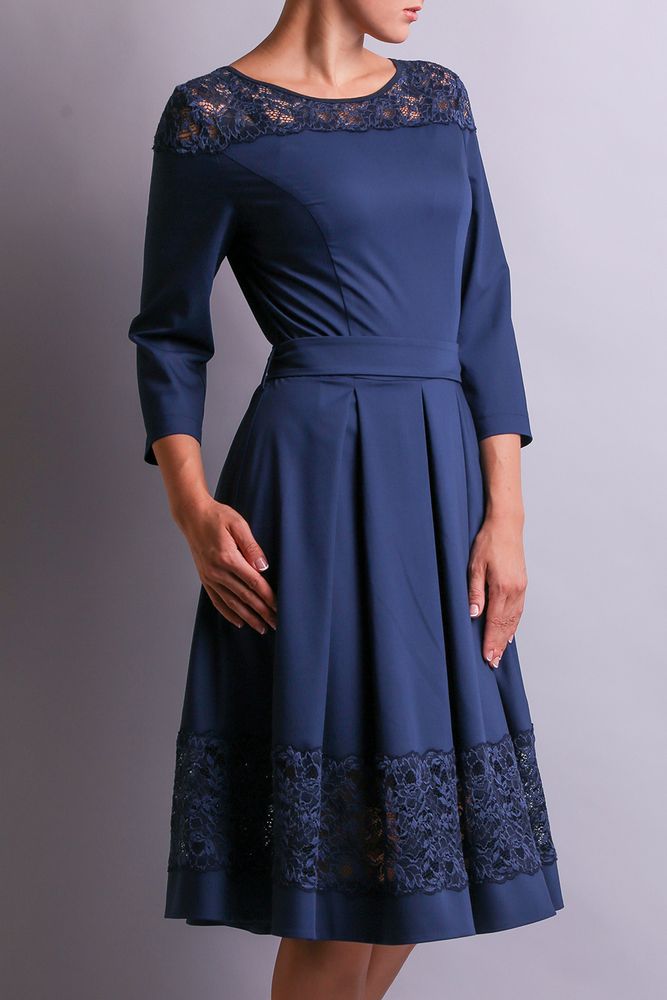 Платье MAXA 03852 синий 3