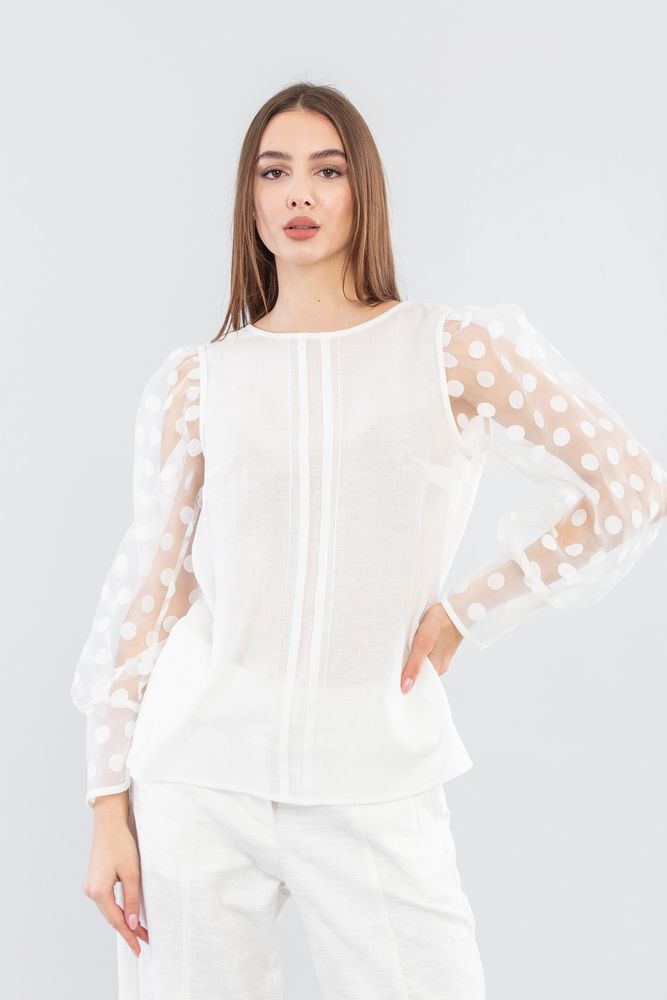 Блузка MAXA 06488 білий 1