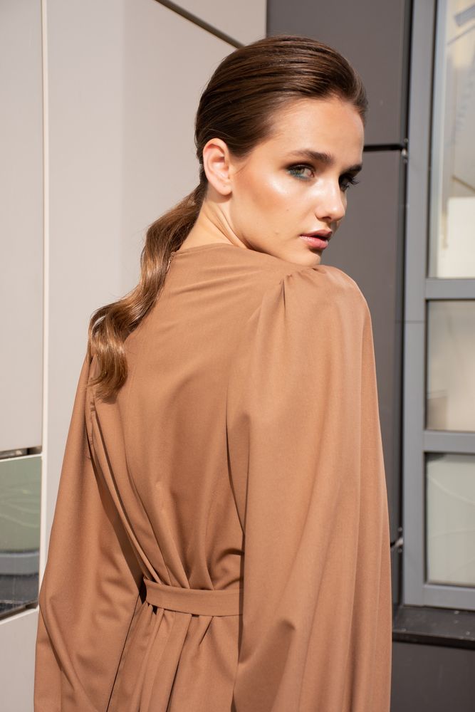 Платье Delcorso Luxury M-27_Tvill, Camel 12