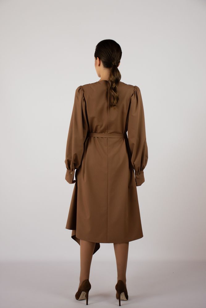 Платье Delcorso Luxury M-27_Tvill, Camel 11