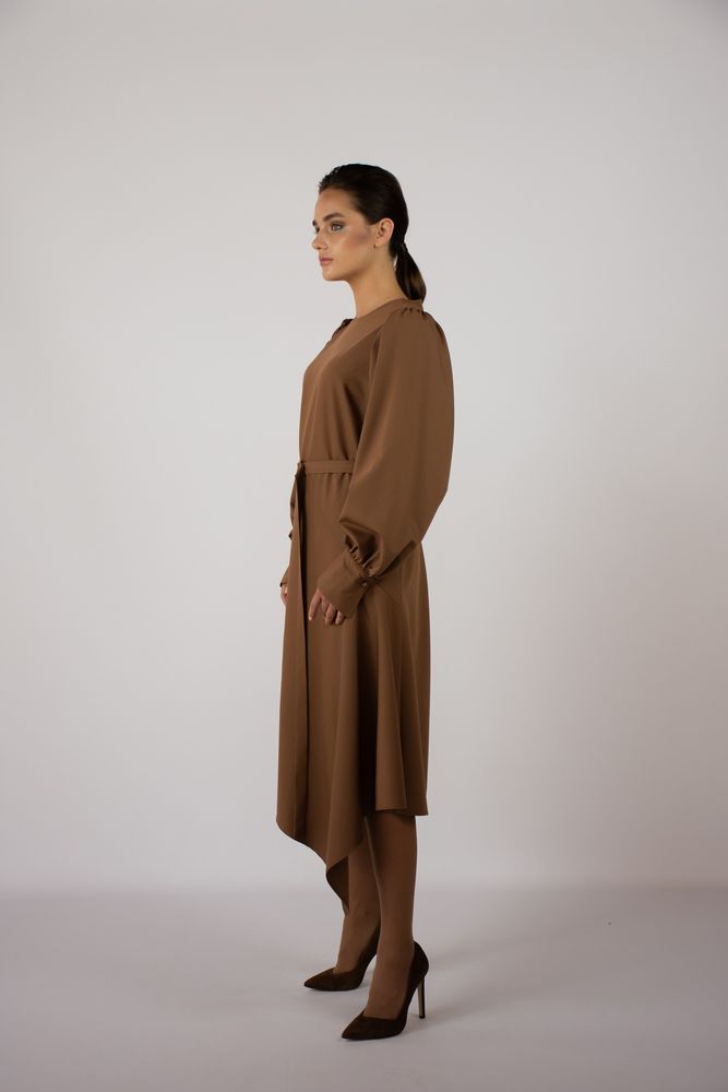 Платье Delcorso Luxury M-27_Tvill, Camel 10