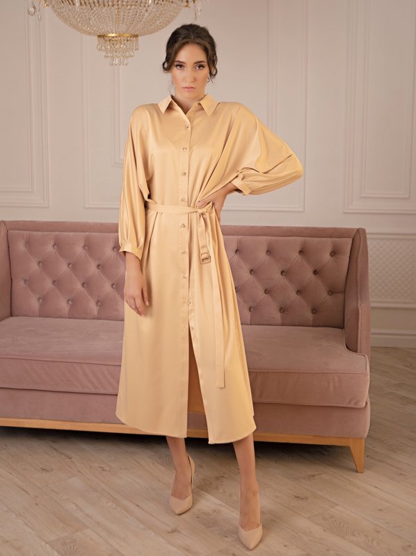 Сукня Delcorso Luxury M-47, Golden beige 1